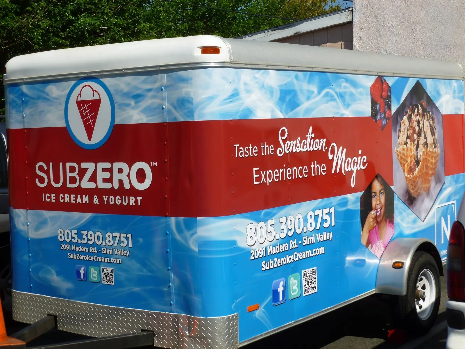 Full wrap on a cargo trailer.