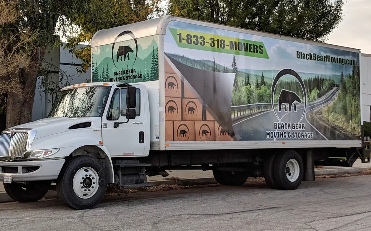 Matching wrap on a second truck in the same fleet.